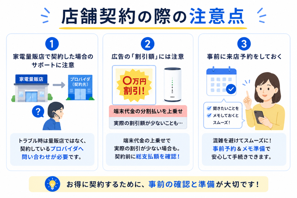 店舗契約の際の注意点