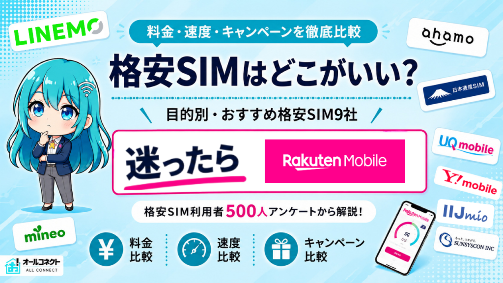 格安SIMおすすめアイキャッチ画像
