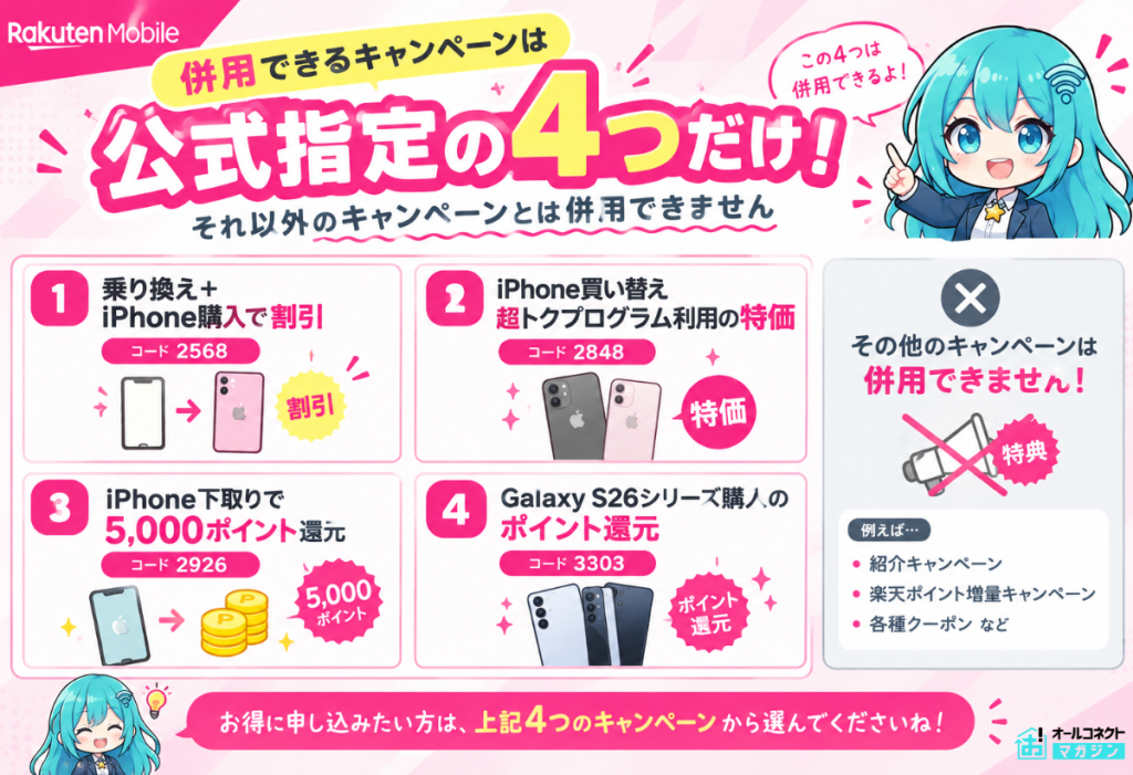 マジ得フェスティバル併用できるキャンペーン