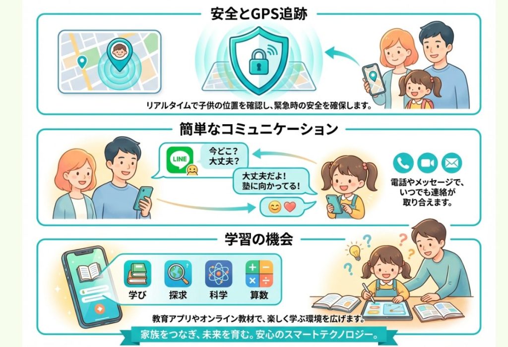子供にスマホを持たせるメリット