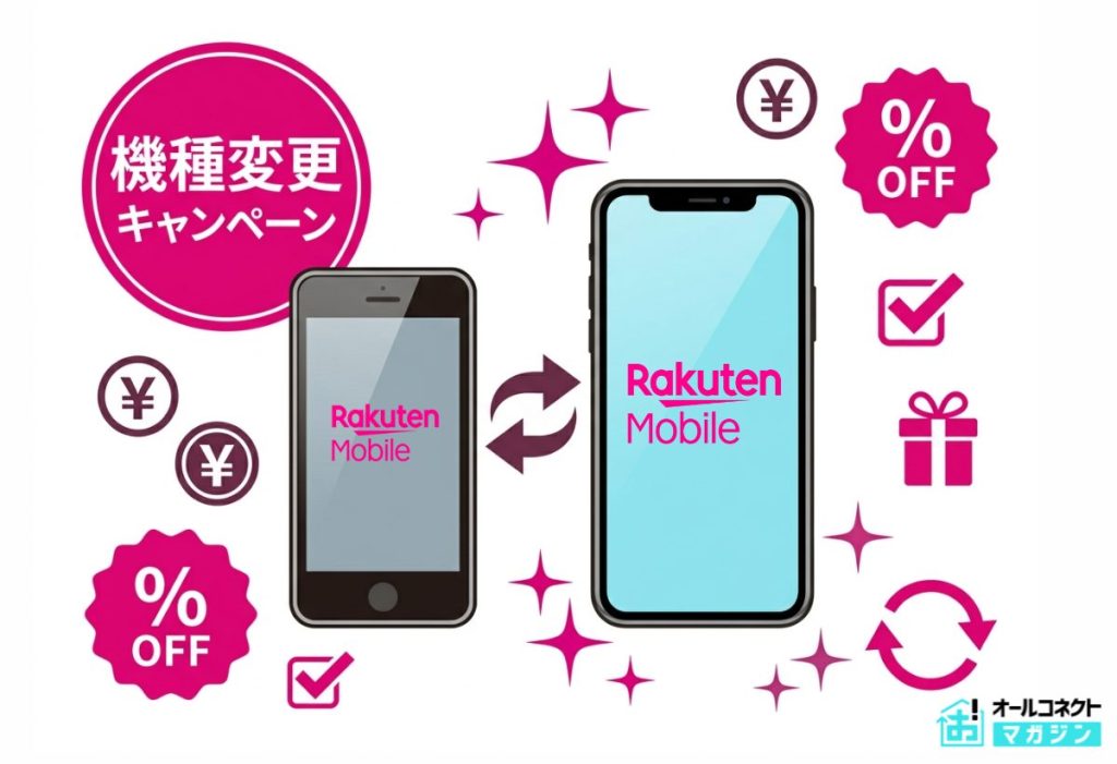 楽天モバイルの機種変更時に利用できるキャンペーン