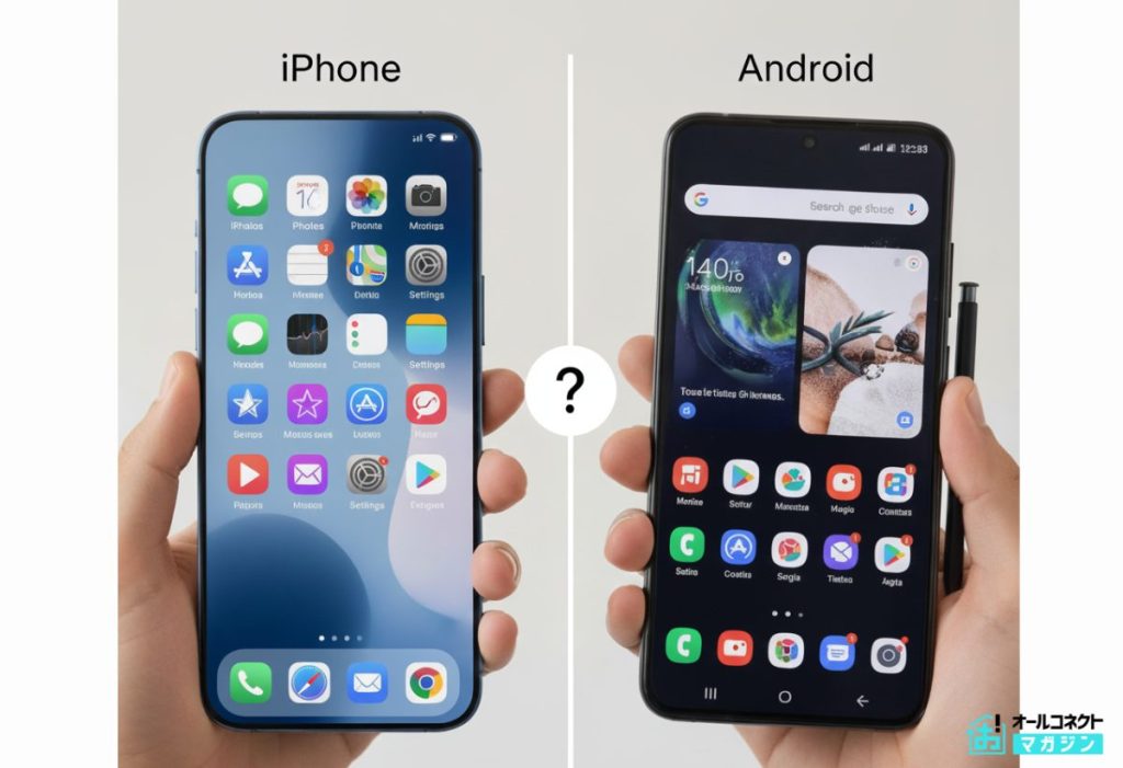 iPhoneとAndroid比較