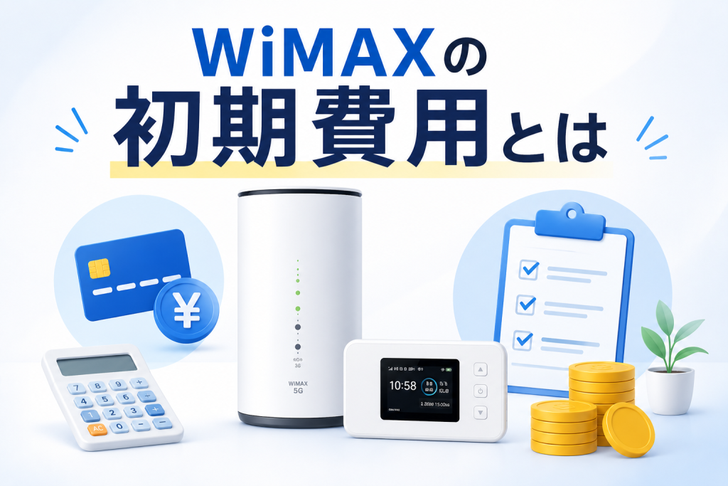 WiMAXの初期費用とは