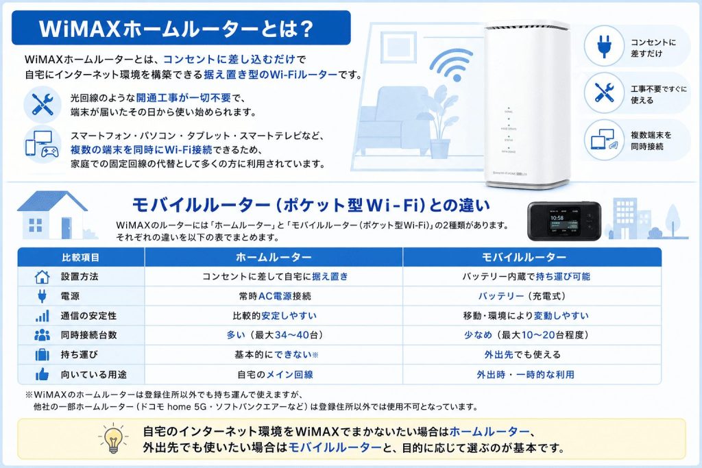 WiMAXホームルーターとは？