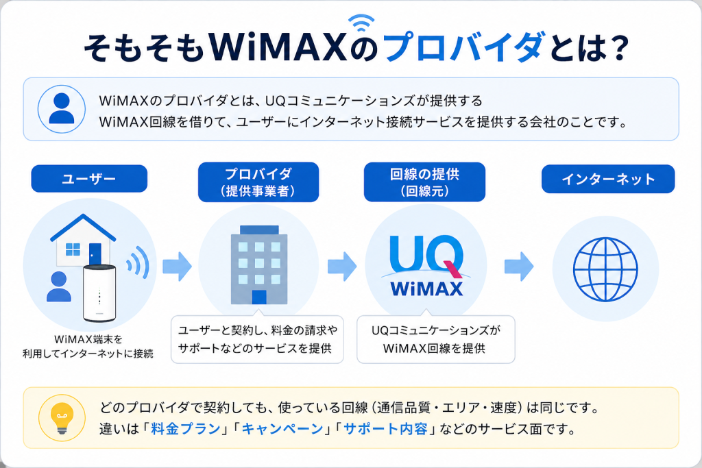 そもそもWiMAXのプロバイダとは?基本をおさらい