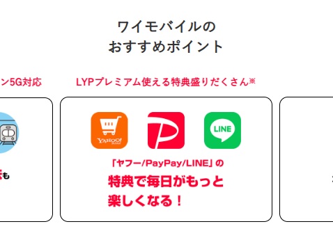 ワイモバイルのおすすめポイント