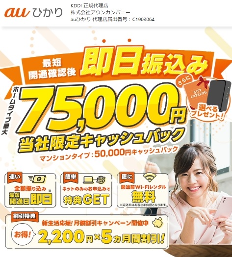 auひかり（アウンカンパニー）