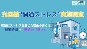 光回線開通ストレス実態調査アイキャッチ画像