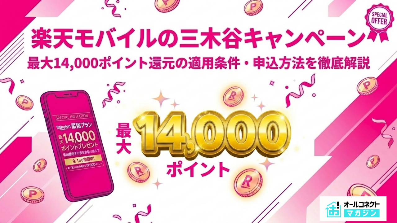 楽天モバイル三木谷キャンペーンアイキャッチ画像