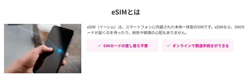 楽天モバイル eSIMとは