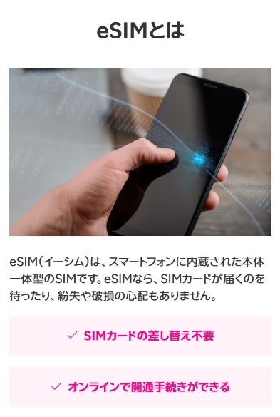 楽天モバイルeSIM