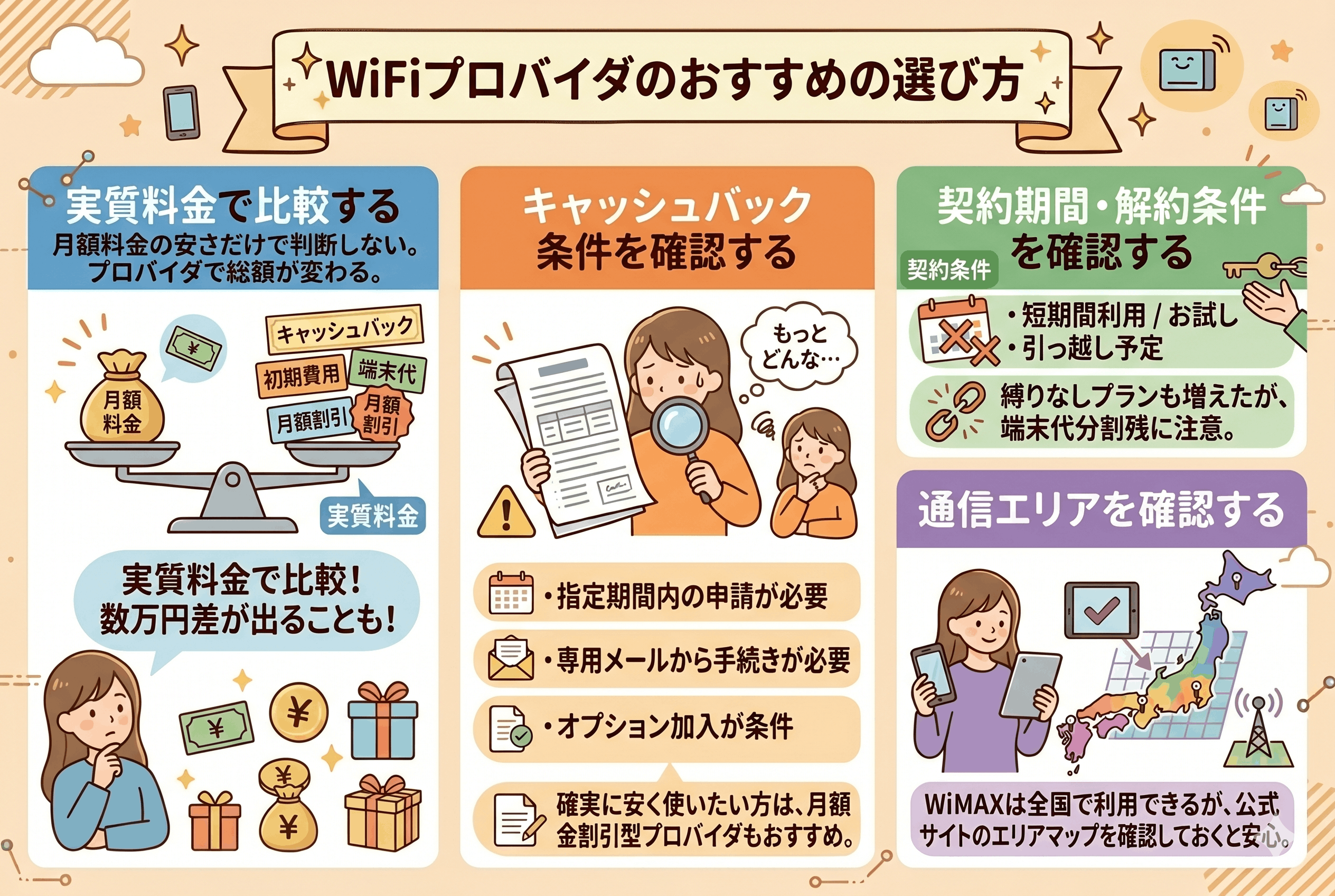失敗しない！WiFiプロバイダのおすすめの選び方