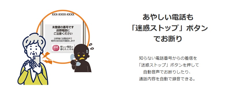 シンプルスマホ7 迷惑電話