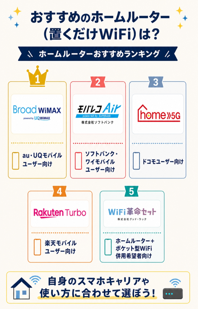ホームルーターおすすめ