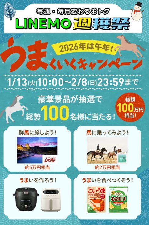 LINEMO うまいくキャンペーン
