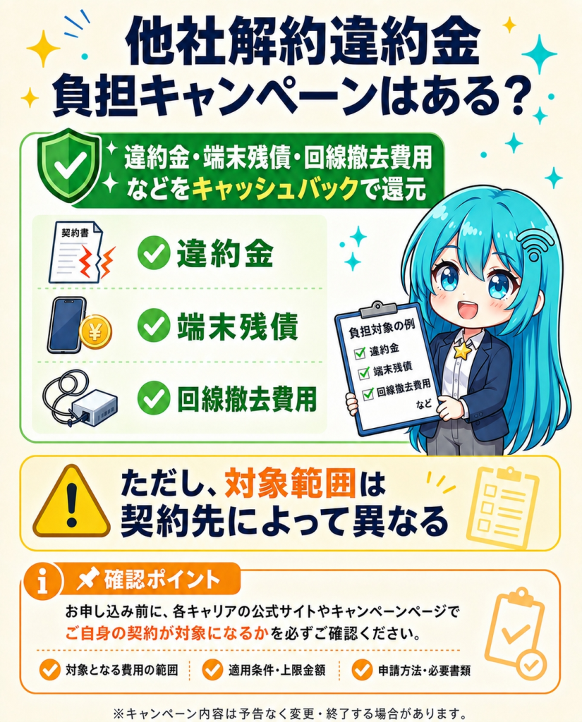 違約金負担キャンペーン