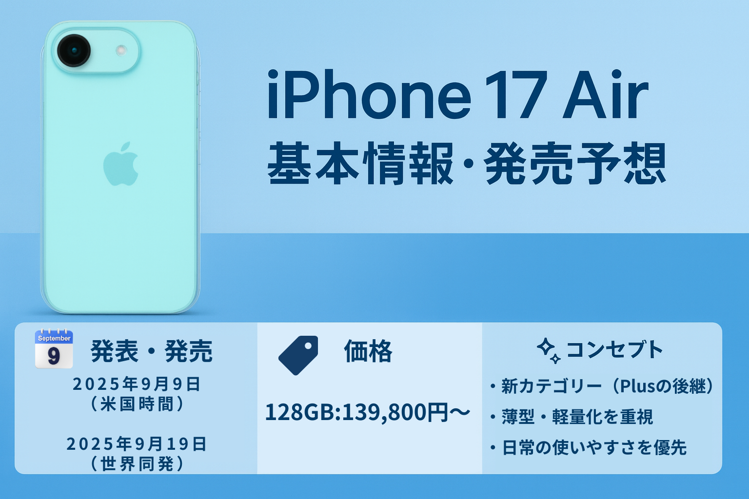 Apple iPhone 17Air未使用 iPhone Air を購入 - Apple（日本）