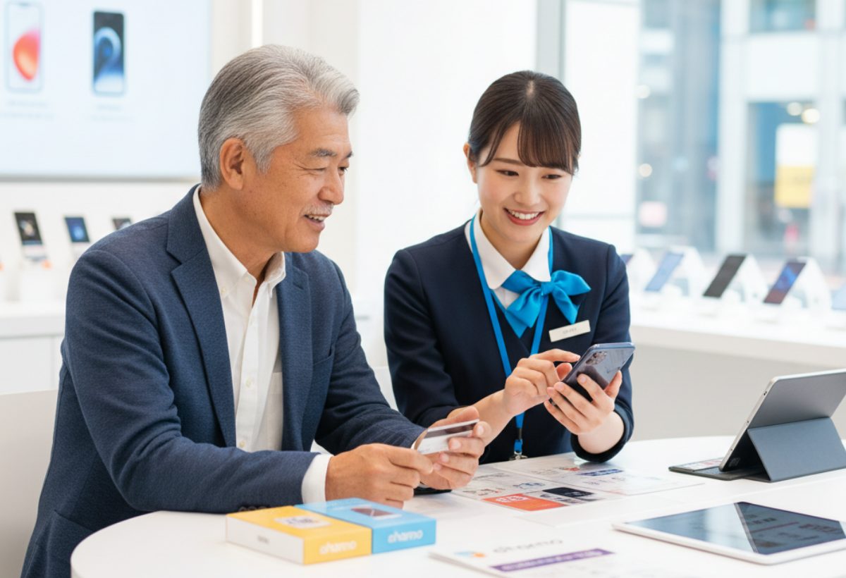 シニアスマホ購入