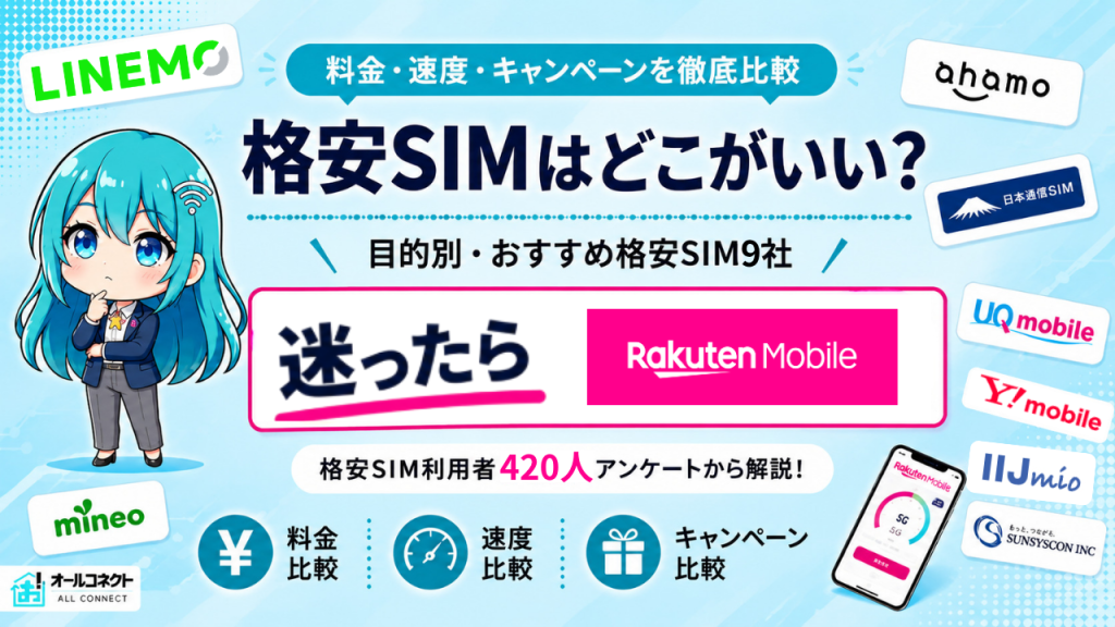 格安SIM おすすめランキング
