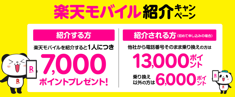 楽天モバイル紹介キャンペーン